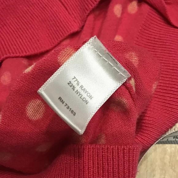 Spense Knits- Pink and Cream Polka Dot Sweater - Picture 12 of 12